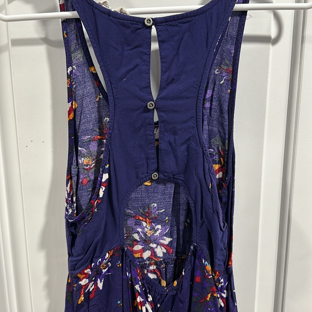 Roxy Floral Print Dress with Cut Out Back - Picture 7 of 7